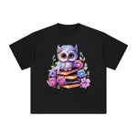 Fairy Owl Graphic Tee-INNBLAC Fashion Apparel