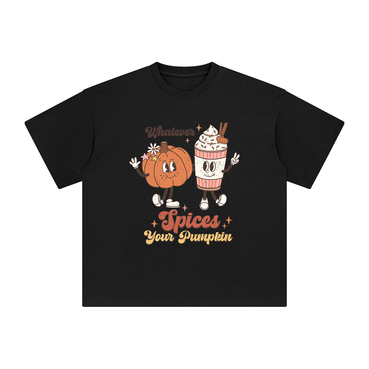 Whatever Spices Your Pumpkin Graphic Tee-INNBLAC Fashion Apparel
