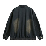 Unisex Retro Washed Vintage Denim Jacket