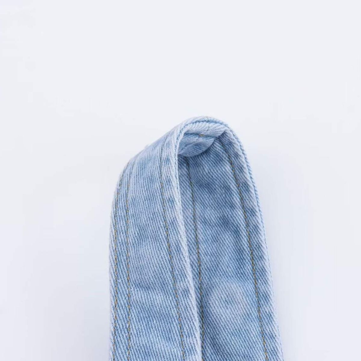 Button-Front Strappy Denim Maxi Dress