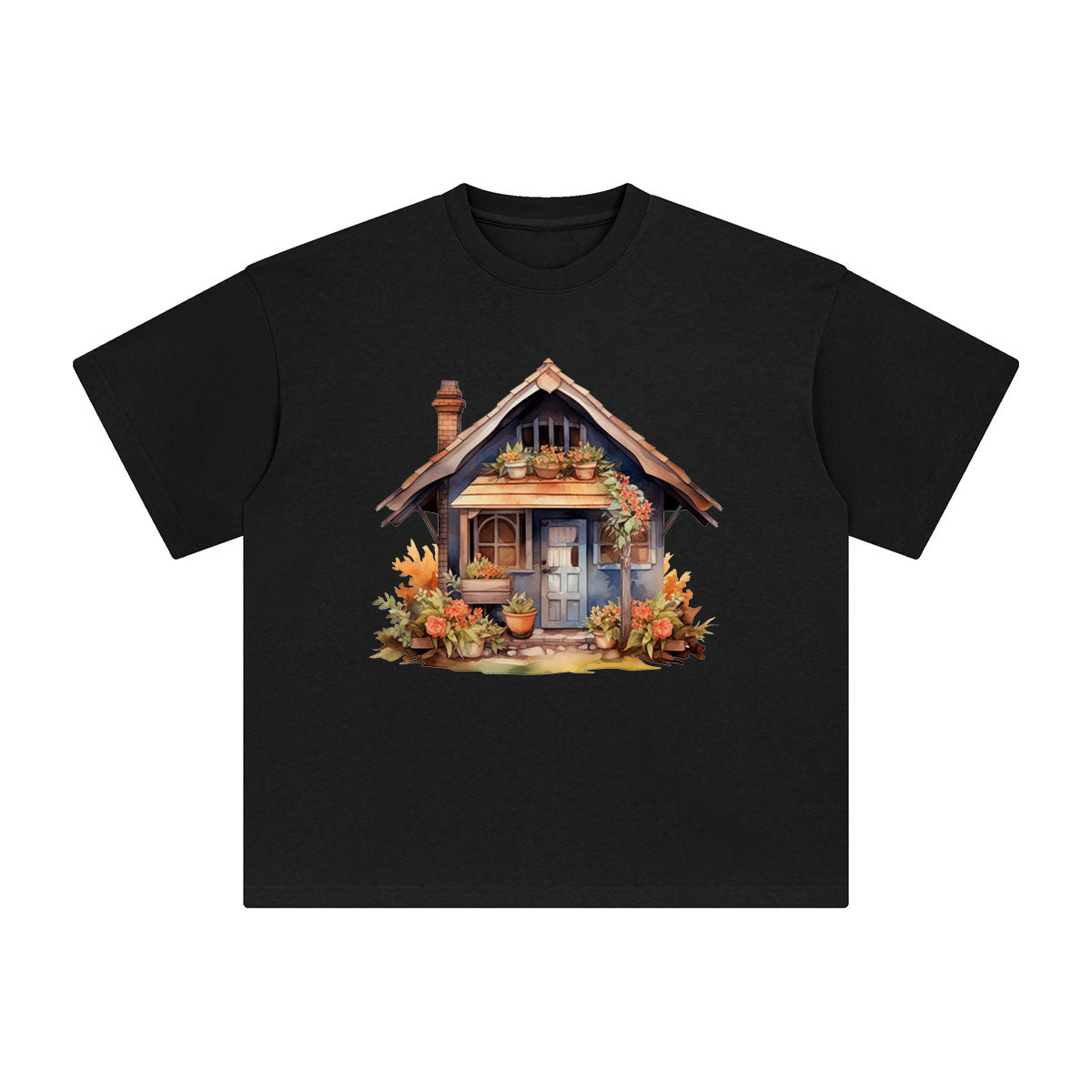House Graphic Tee-INNBLAC Fashion Apparel