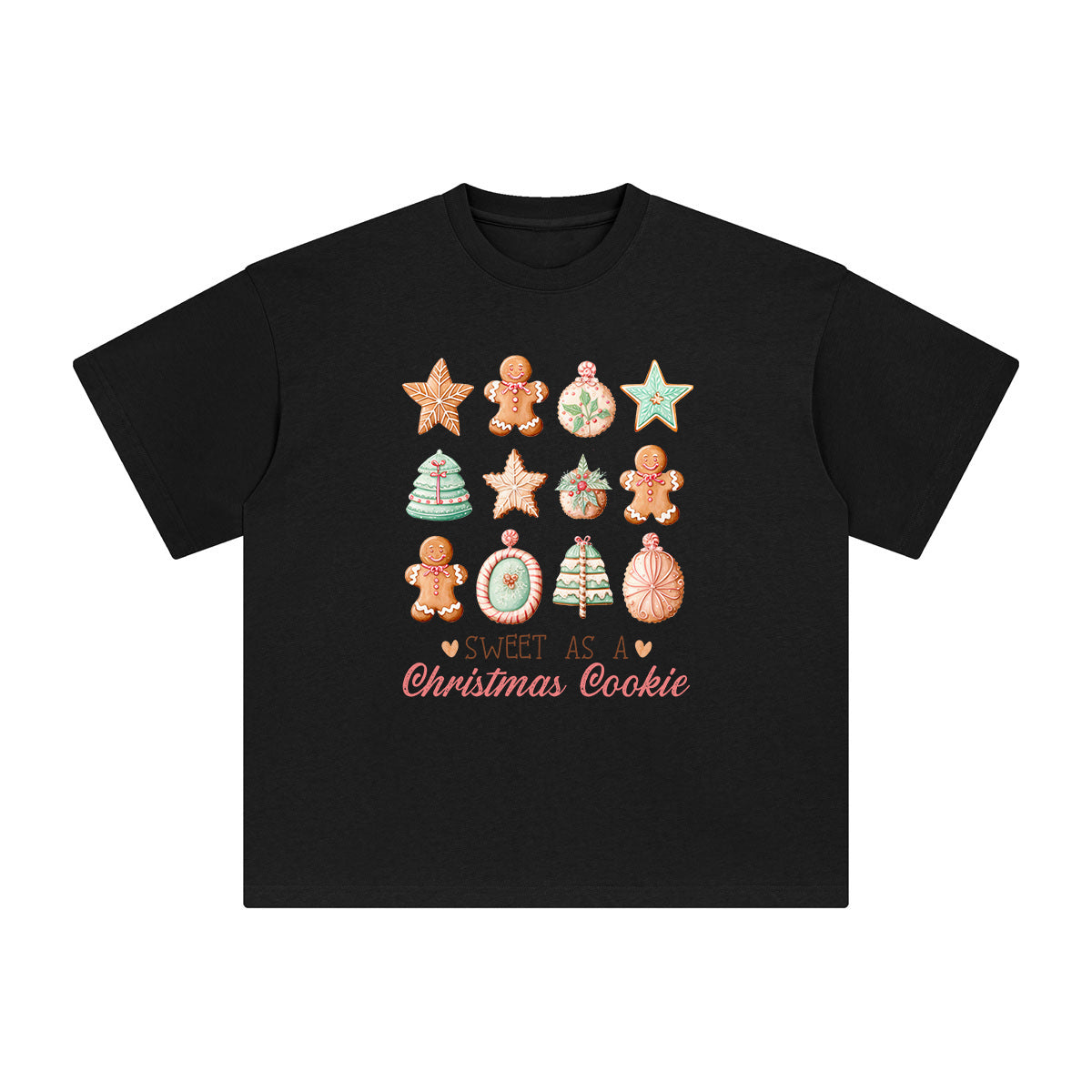 Sweet As A Christmas Cookie Graphic Tee-INNBLAC Fashion Apparel