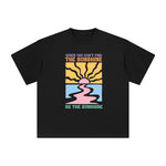 Boho Summer Abstract Graphic Tee-INNBLAC Fashion Apparel