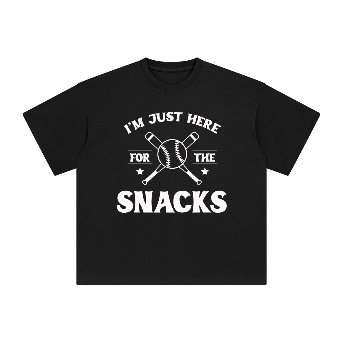 I'm Just Here For The Snacks Graphic Tee-INNBLAC Fashion Apparel