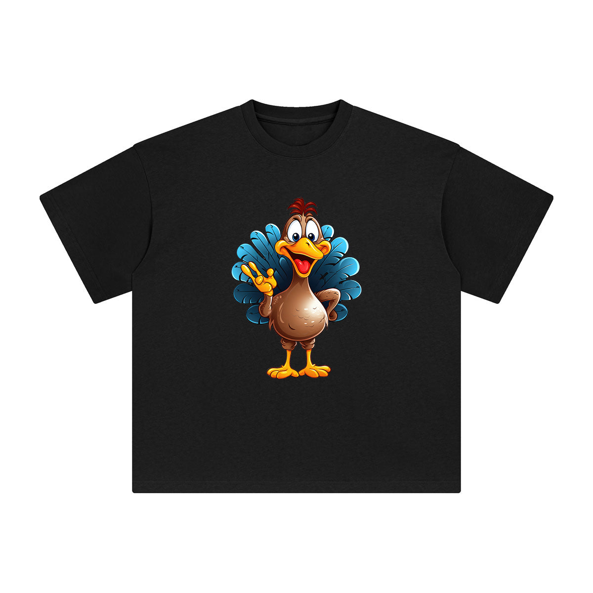 Funny Turkey Graphic Tee-INNBLAC Fashion Apparel