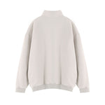 Heavyweight Washed Fleece Stand Collar Zip Sweatshirt