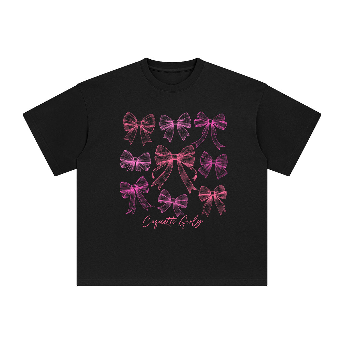 Coquette Girly Graphic Tee-INNBLAC Fashion Apparel