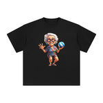 Grandma Play Volleybal Graphic Tee-INNBLAC Fashion Apparel
