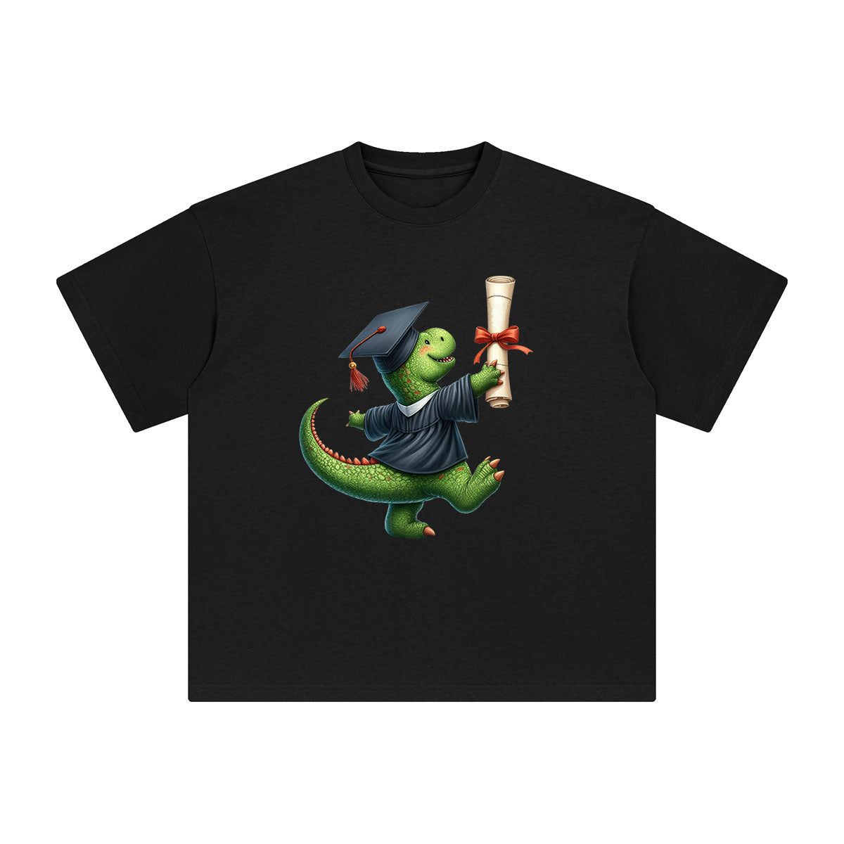 Graduation Dinosaur Graphic Tee-INNBLAC Fashion Apparel