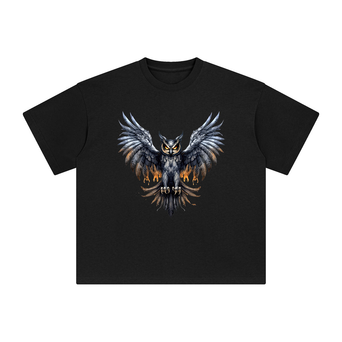 Goth Owl Graphic Tee-INNBLAC Fashion Apparel