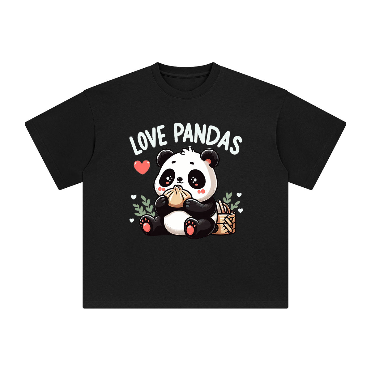 Love Pandas Graphic Tee-INNBLAC Fashion Apparel