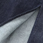 Falda vaquera con bordado de perlas y lavado vintage