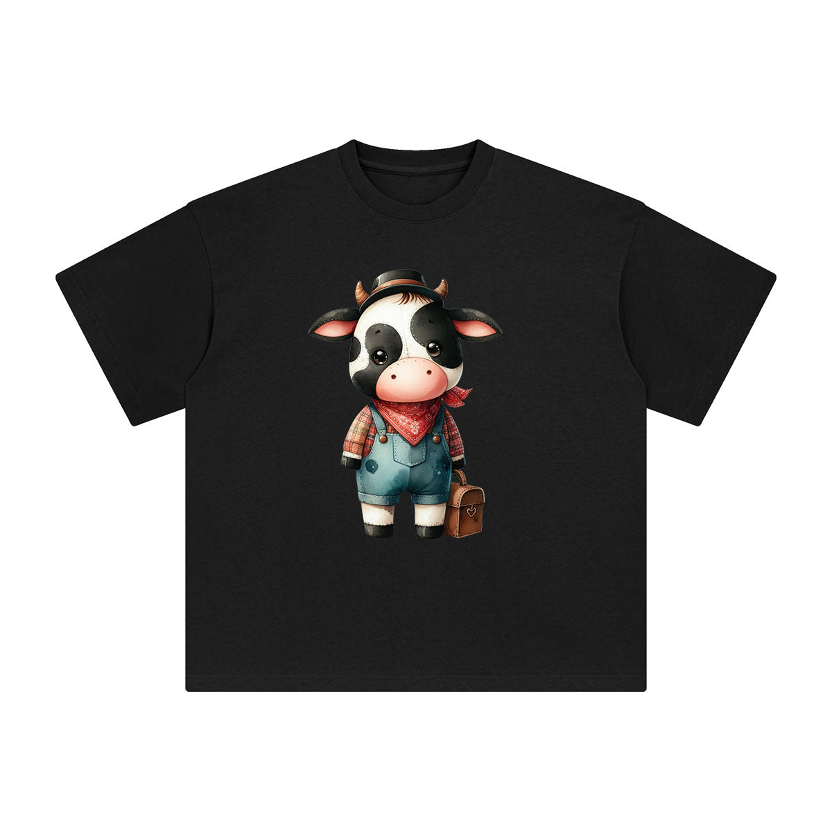Cow Graphic Tee-INNBLAC Fashion Apparel