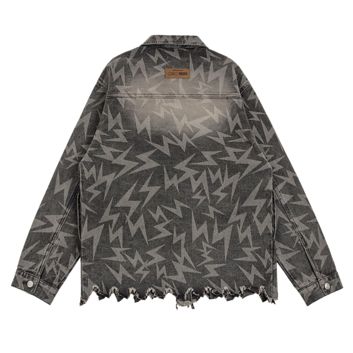 Loose Lighting Pattern Hip-hop Designer Denim Jacket