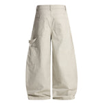 Curved Seam Cargo Loose Fit Pants