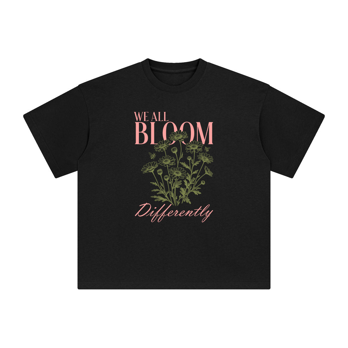 We All Bloom Differently Graphic Tee-INNBLAC Fashion Apparel