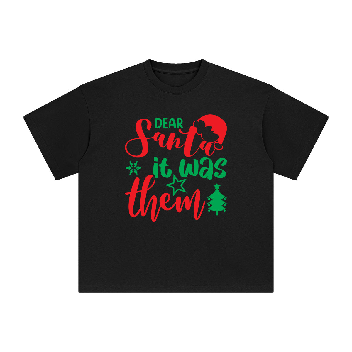 Dear Santa It Was Them Graphic Tee-INNBLAC Fashion Apparel