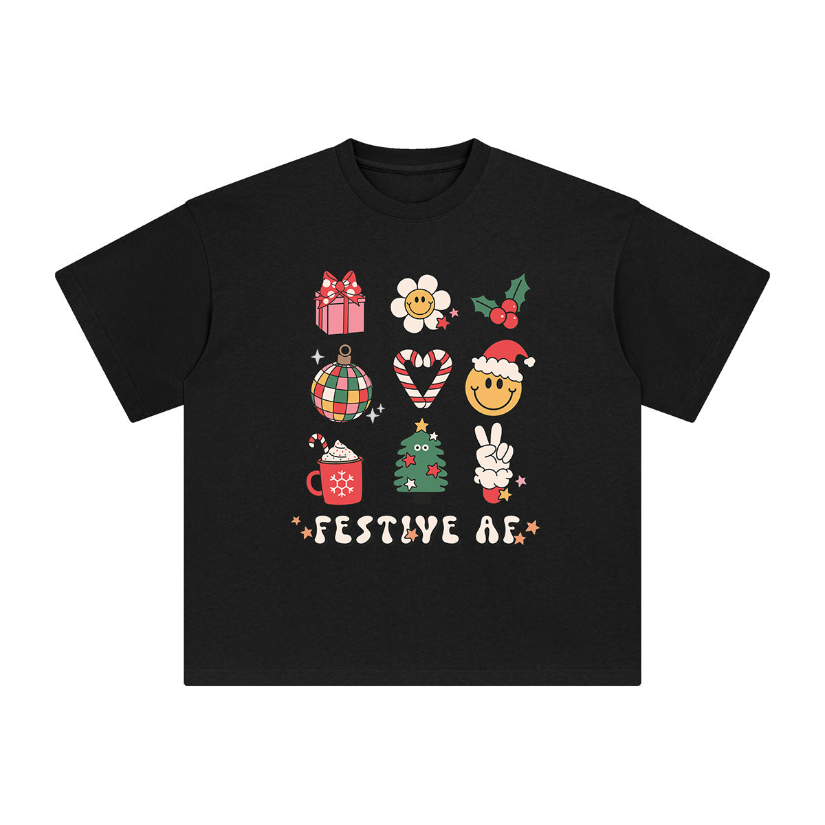Festive AF Graphic Tee-INNBLAC Fashion Apparel