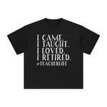 Teacher Quote Retro Graphic Tee-INNBLAC Fashion Apparel