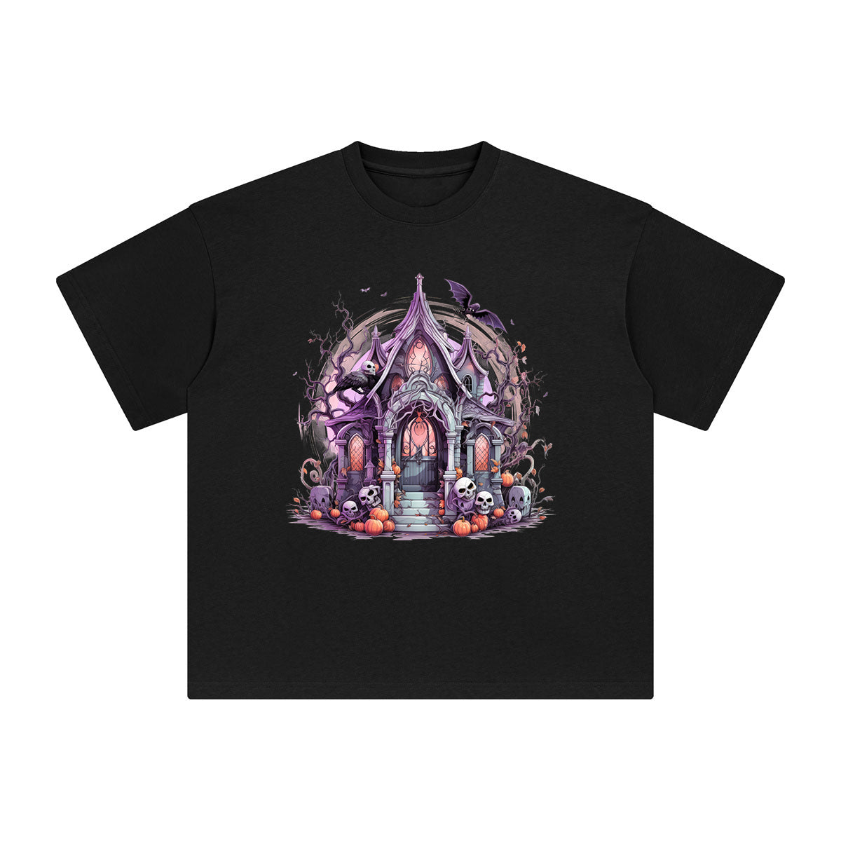 Halloween Tomb Graphic Tee-INNBLAC Fashion Apparel
