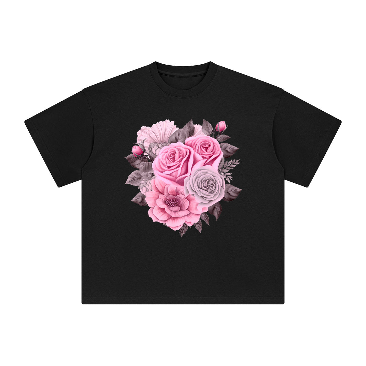 Floral Graphic Tee-INNBLAC Fashion Apparel
