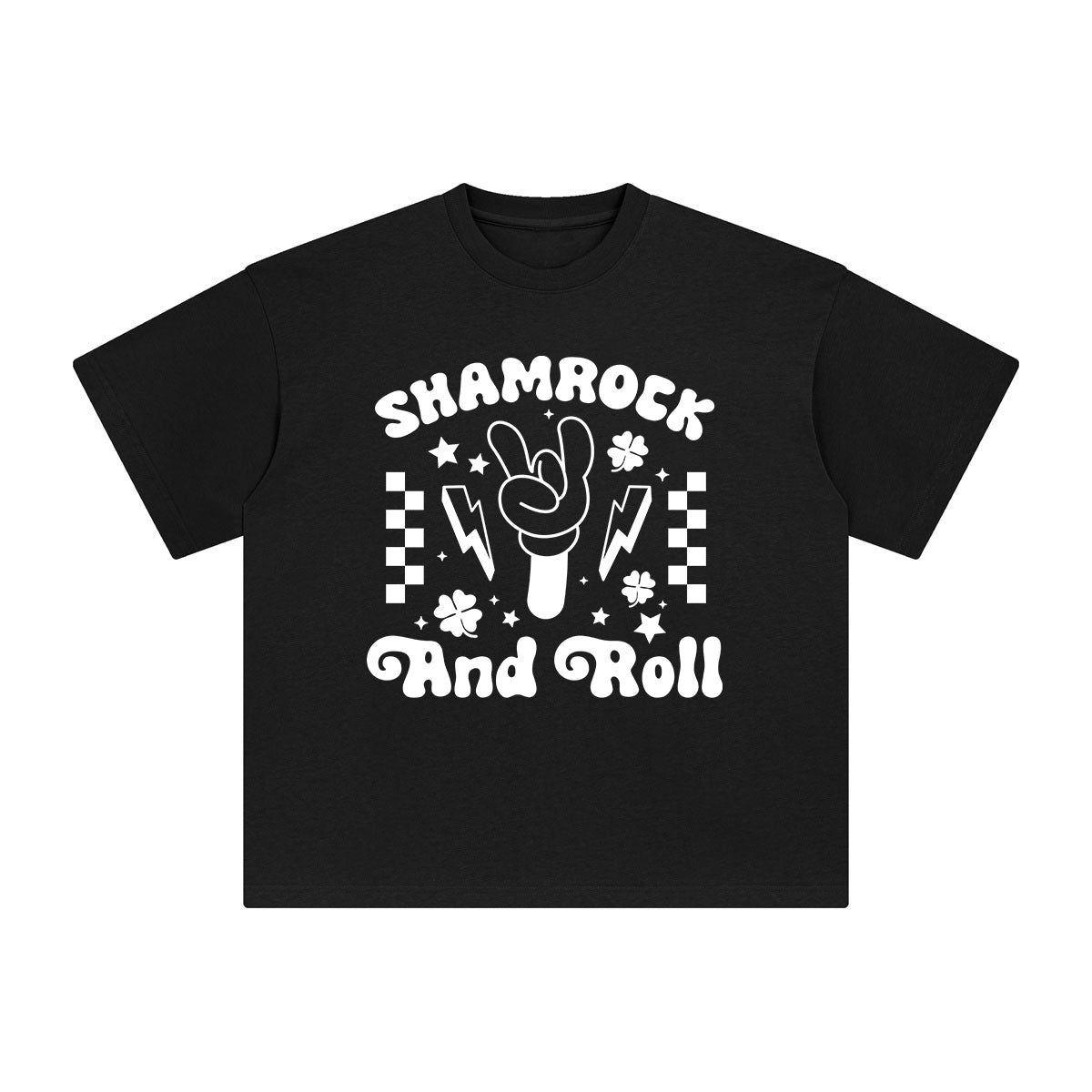 Shamrock And Roll Graphic Tee-INNBLAC Fashion Apparel