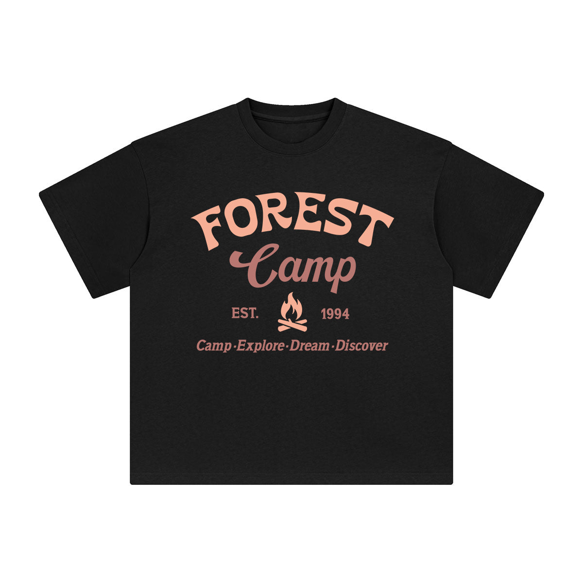 Forest Camp Graphic Tee-INNBLAC Fashion Apparel