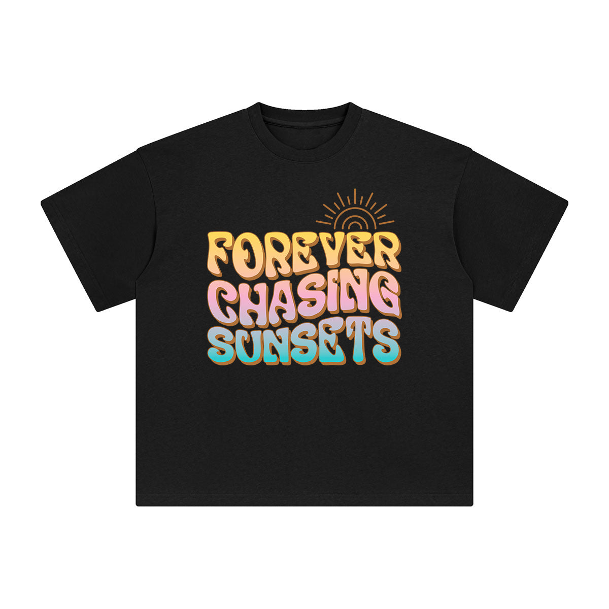 Forever Chasing Sunsets Graphic Tee-INNBLAC Fashion Apparel