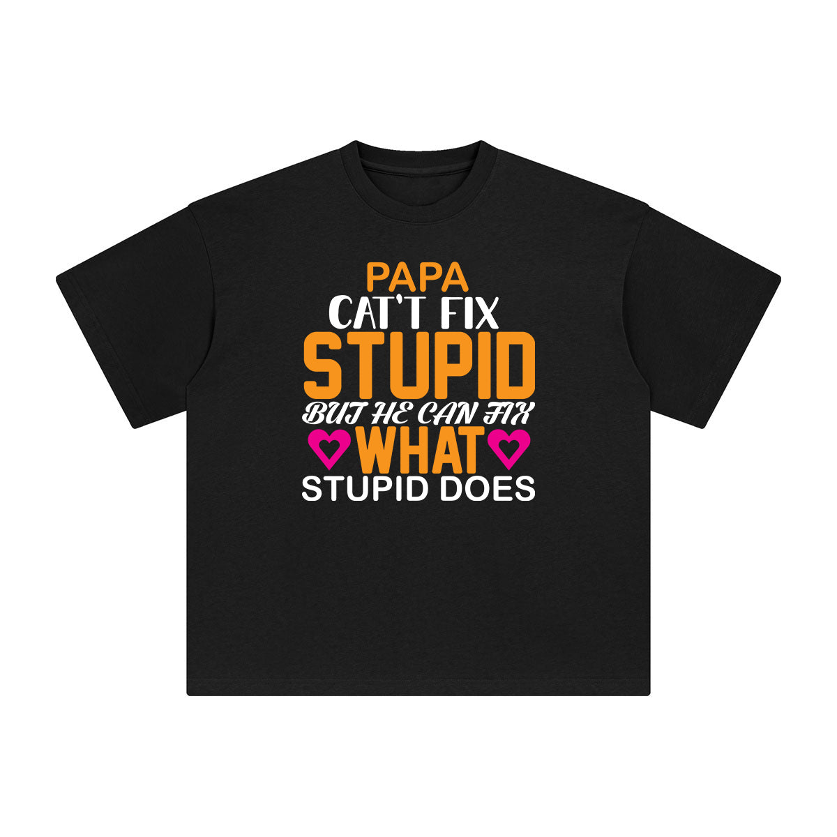 PAPA Quote Aesthetic Graphic Tee-INNBLAC Fashion Apparel