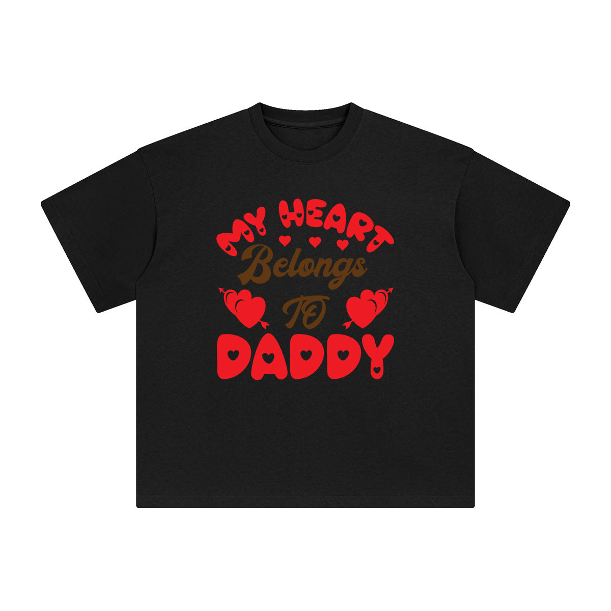 My Heart Belongs To Daddy Graphic Tee-INNBLAC Fashion Apparel