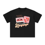 Sharing Music Is Love Language Graphic Tee-INNBLAC Fashion Apparel