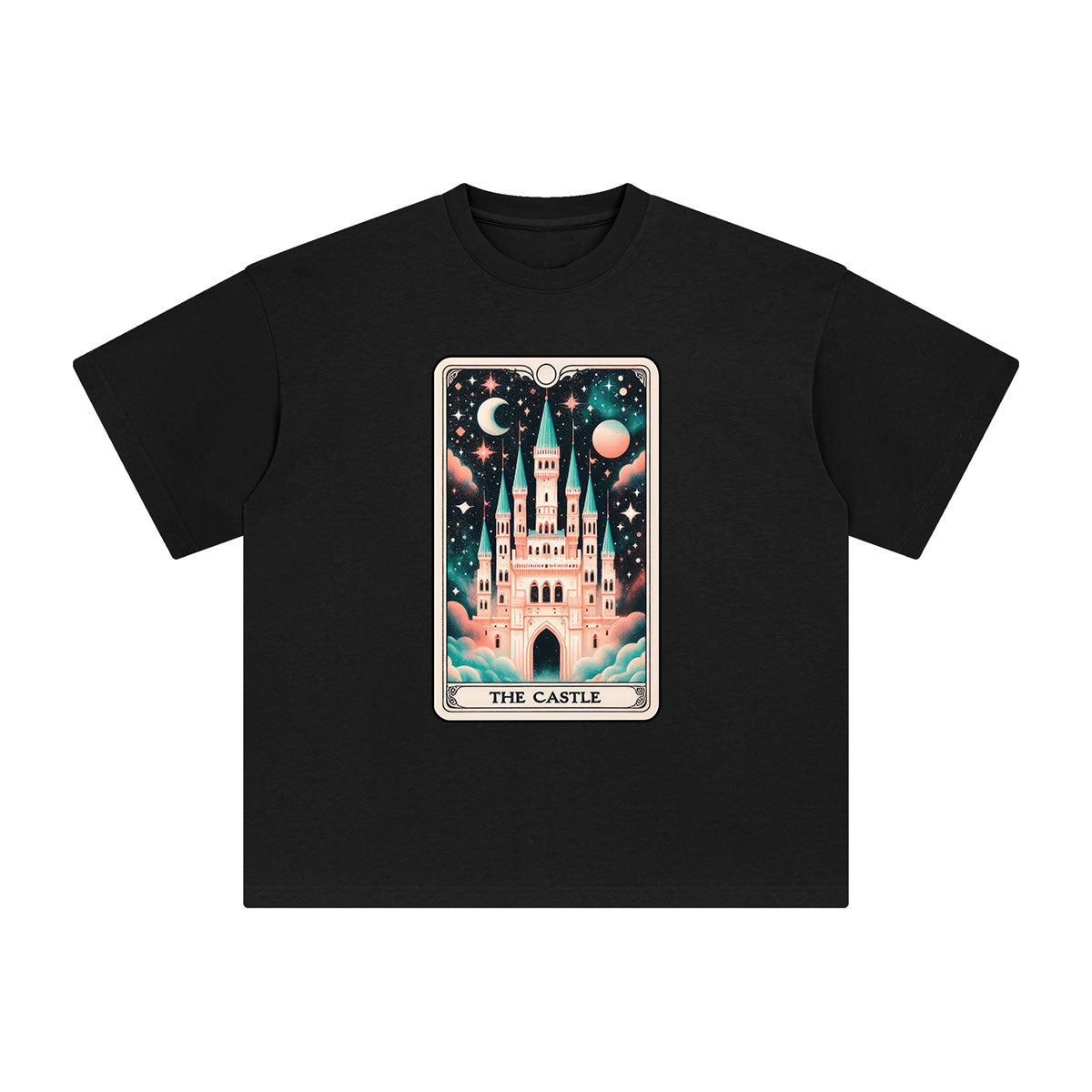 The Castle Card Graphic Tee-INNBLAC Fashion Apparel