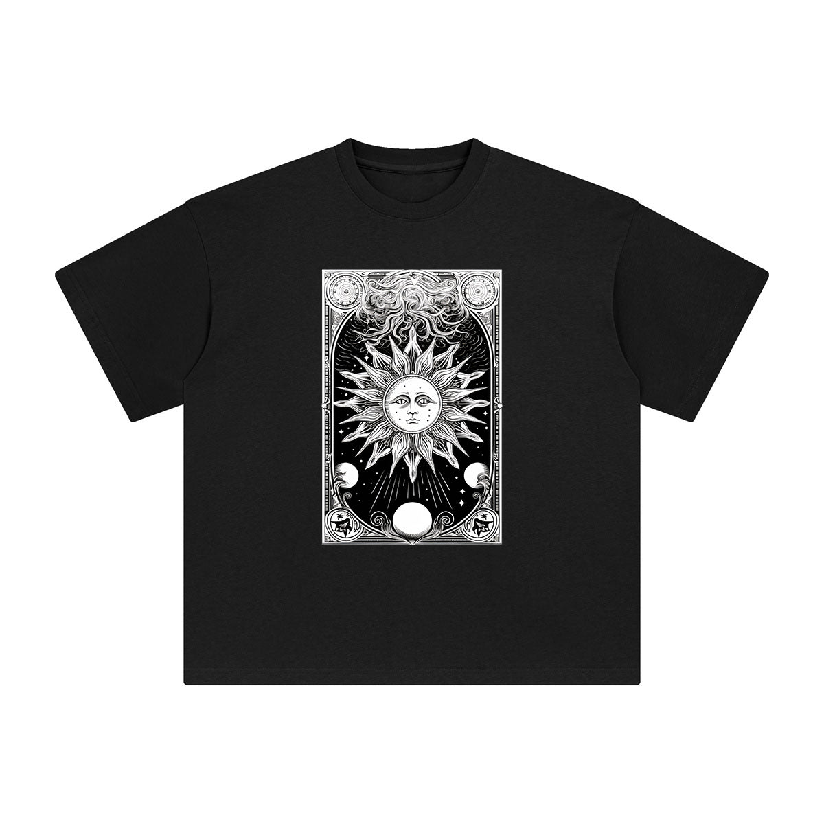 Universe Tarot Card Graphic Tee-INNBLAC Fashion Apparel