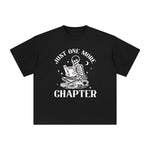 Skeleton Reading Book Graphic Tee-INNBLAC Fashion Apparel