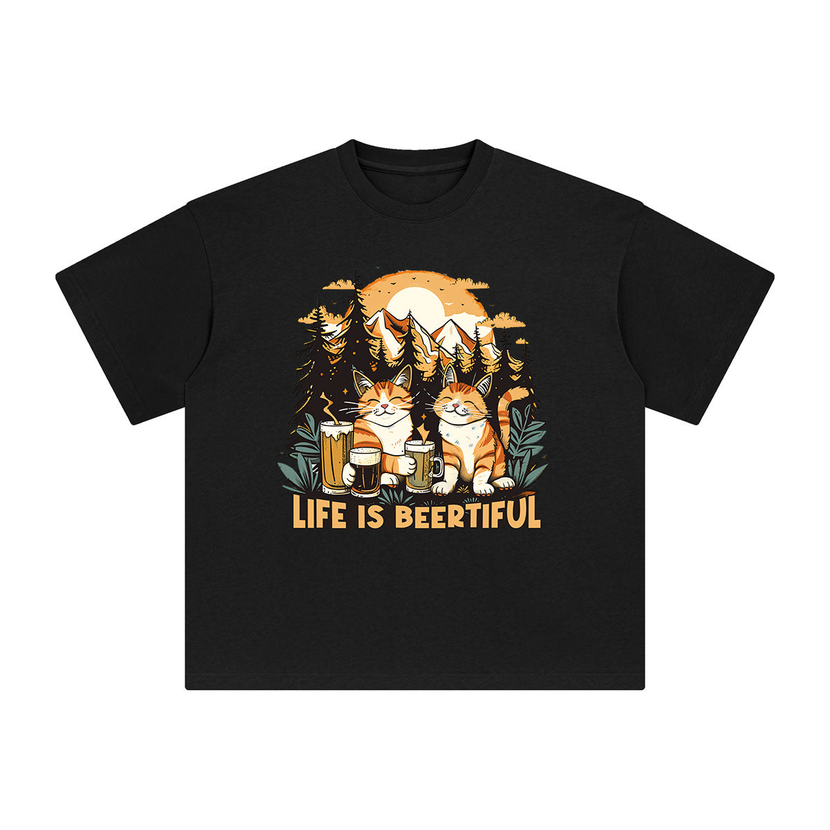 Life Is Beertiful Graphic Tee-INNBLAC Fashion Apparel