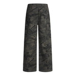 Vintage Camo Heavy Wash Relaxed Cargo Pants