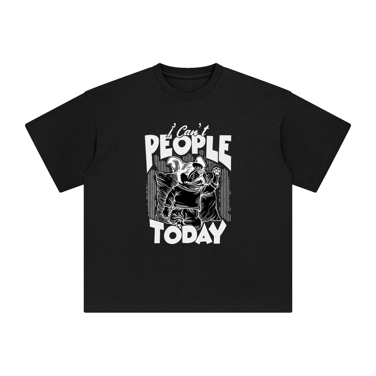 I Can't People Today Graphic Tee-INNBLAC Fashion Apparel