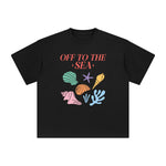 Off To The Sea Graphic Tee-INNBLAC Fashion Apparel