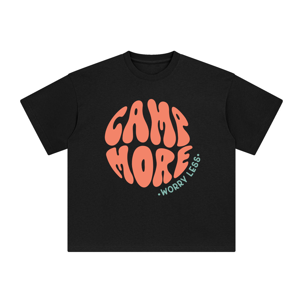 Camp More Worry Less Graphic Tee-INNBLAC Fashion Apparel