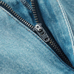 Risen High-Rise Raw Hem Bootcut Jeans