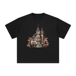 Halloween Castle Graphic Tee-INNBLAC Fashion Apparel