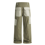 Cargo Contrast Pocket Loose Fit Pants