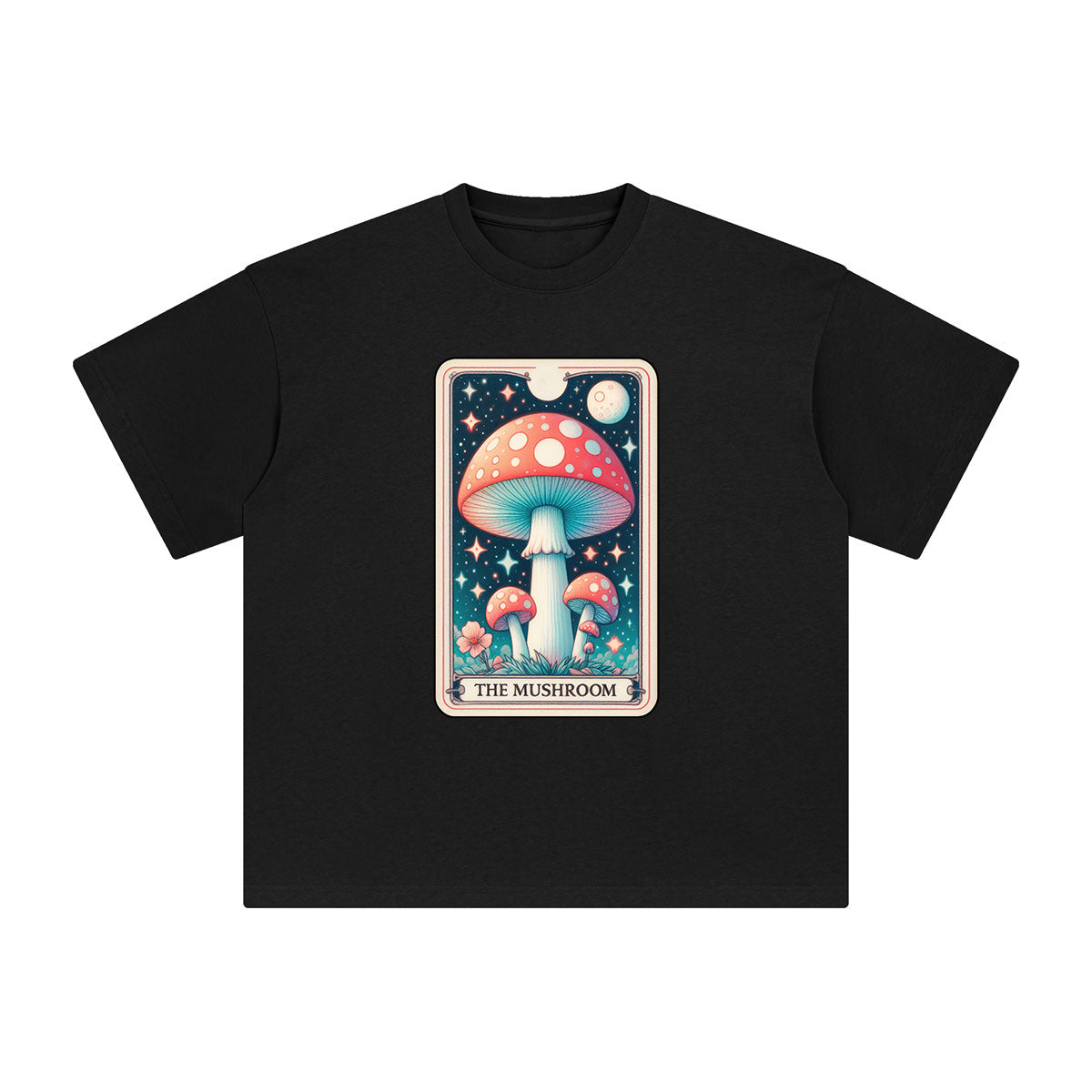 The Mushroom Card Graphic Tee-INNBLAC Fashion Apparel