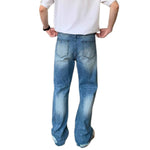 Retro Fade Relaxed Denim Trousers