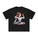 Yoga Mom Comic Graphic Tee-INNBLAC Fashion Apparel