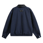 Men’s Retro Spring Faux Two-Piece Patchwork Denim Jacket