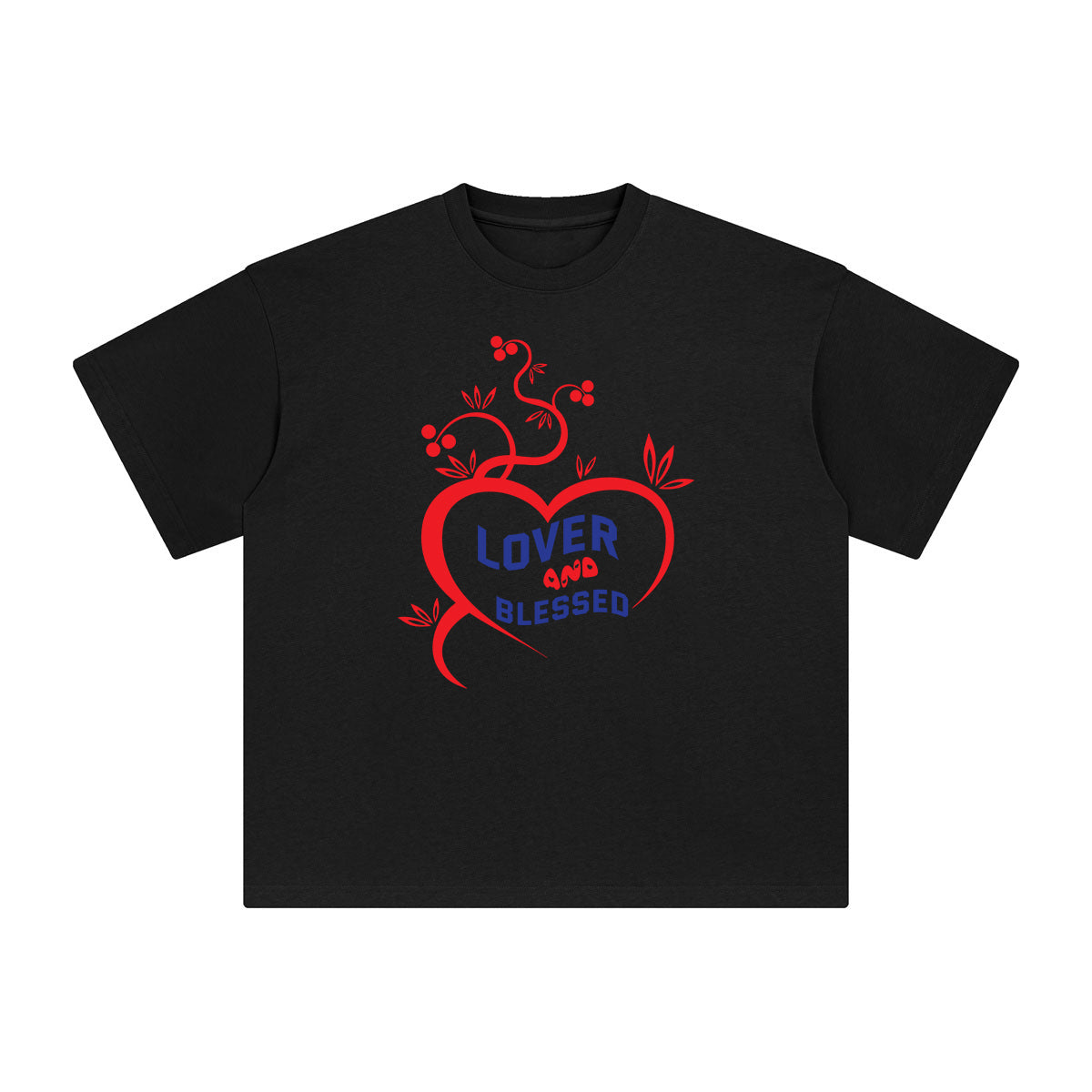 Lover and Blessed Graphic Tee-INNBLAC Fashion Apparel