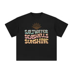 Salt Water Sea Shells Sunshine Graphic Tee-INNBLAC Fashion Apparel