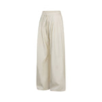Relaxed Drawstring Wide Leg Casual Trousers
