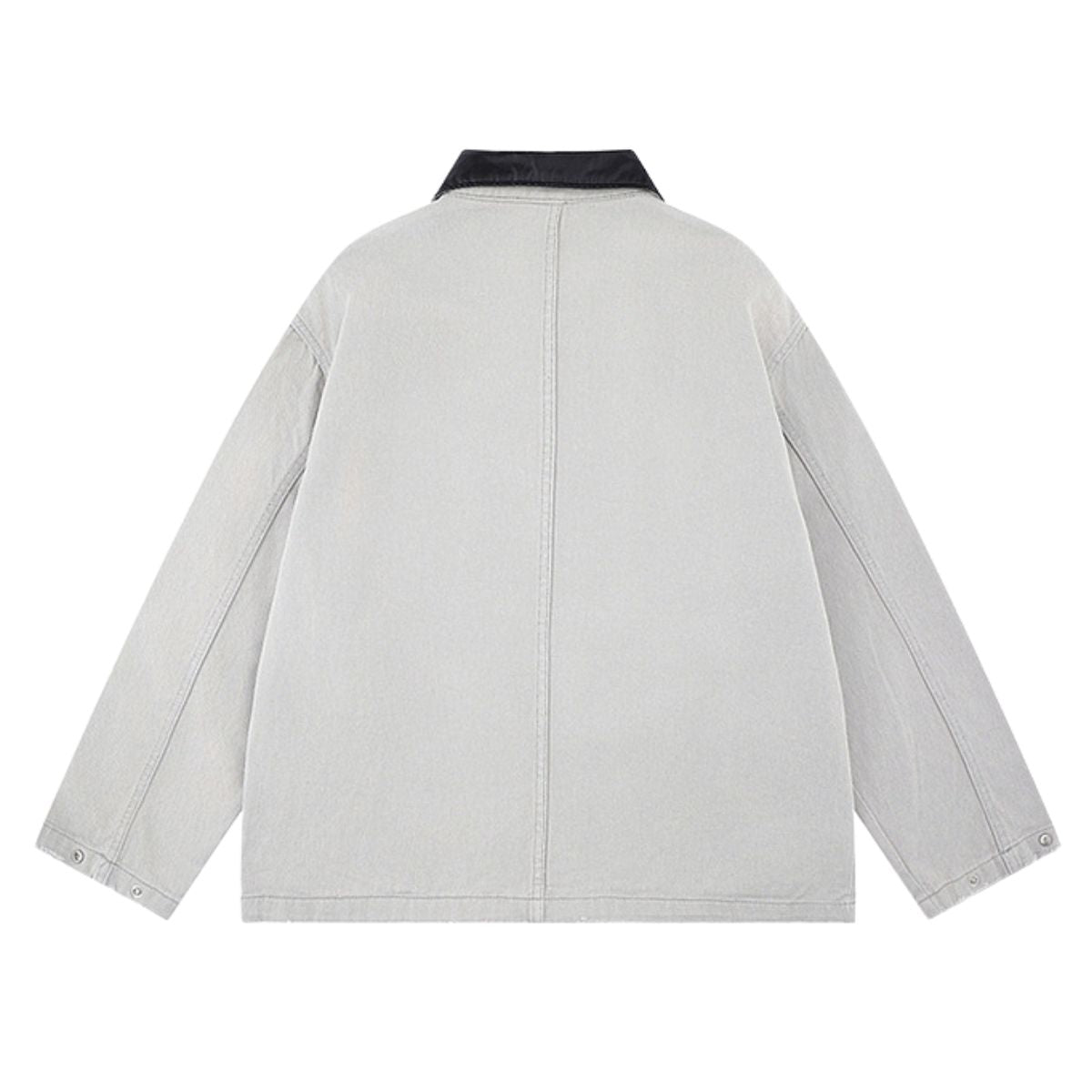 Vintage Barn Style Unisex Solid Color Denim Jacket